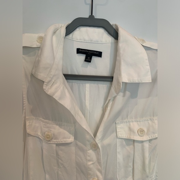 EUC BANANA REPUBLIC BUTTON DOWN DRESS - Picture 3 of 3